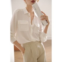 유미의세포들 시즌2 8회 김고은 블라우스 스타일 긴팔 흰색 셔츠(2컬러)