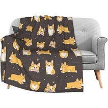 건강 온수매트 Janpanese Dogs Shiba Inu Soft Throw Blanket Lightweight Warm Fleece for Couch Bed Trav, 06 59x86in(150x220cm)