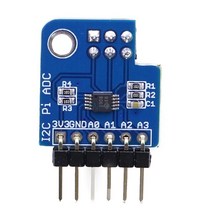 풍량계 풍향풍속계 디지털 풍속계ADS1115 I2C IIC Pi ADC 아날로그 디지털 컨버터 모듈 16 비트 3.3V 라, 01 blue