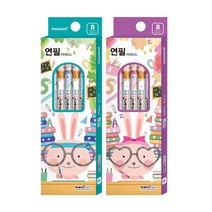 모나미 모니주 5본입 연필 B 남아, 20개