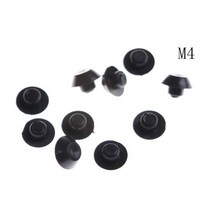 자동차 차량용 볼트 너트 10Pcs M4-24 육각 나사 소켓 고정 장치 커버 캡 볼트 라운드 헤드 보호기, 01 M4