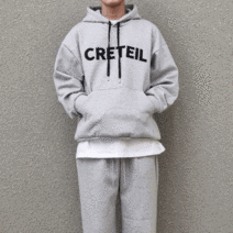 남녀공용 오버핏 기모 자수 예쁜 후드티이쁜곳 후드티 검정 회색 카키