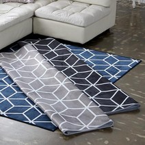 헥사곤극세사 북유럽풍 카페트 100x150cm 러그 거실 [리앤데코] 침실 원형 물세탁