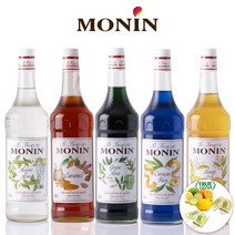 [트렌드커피] 모닌 시럽 1000ml 모음 바닐라 카라멜 헤이즐넛 케인슈가 레몬 핑크자몽 시럽펌프, 07_모닌 그린민트 1L+트루시트러스 증정, 1개, 1L