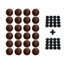 감성리빙 테니스공 발커버 24P + EVA부착패드 32P, 브라운, 1세트