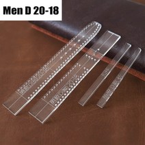 프라모델 니퍼 네일 스트랩 밴드 가죽 공예 도구 투명 아크릴 시계 스트랩 템플릿 홈, 스트랩 m-d20-18-1set