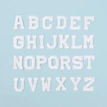 리폼왕 알파벳 열 접착 와펜 26종세트 DIY 자수패치, 없음, 1개