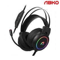 앱코 N500 가상 7.1 ENC 초경량 RGB 게이밍 헤드셋 (블랙), 1