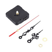 1 세트 28 Mm 스핀들 롱 레드 블랙 손 석영 시계 운동 메커니즘 부품 키트 DIY 수리 도구