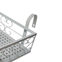MK 화분걸이 고리 난간용 창틀용, 화이트