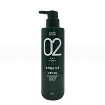 아모스프로페셔널 아모스 녹차실감 샴푸 지성용 500g (산뜻한타입) 1+1, 2개