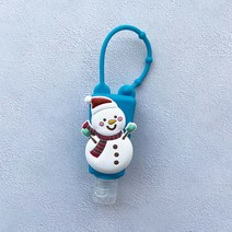 휴대용 손소독제 케이스 용기 캐릭터 홀더 30ml, 15. 눈사람, 1개입