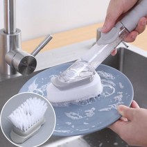 멀티 자동세제 브러쉬 설거지 손잡이수세미 DD-10186 설거지 설거지비누 자동거품 버블세척기 세제 +Y0707JS, ##상품선택@, ##상품선택@