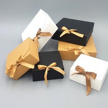 접이식 종이박스 무지 선물박스 납작 사각 선물상자 종이상자, 대 브라운