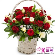 꽃뜨랑 축하꽃바구니 축하선물 생일선물 생화 전국당일꽃배달, A01 천사
