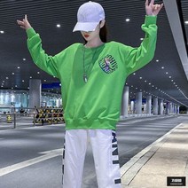 가바바 여성 긴팔 트레이닝복 오버핏 스트릿한 힙합 스퀘어 댄싱 트레이닝복 세트 G60696