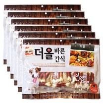 메가펫 더올바른 강아지간식 300g x6개, 6개, 오리칼슘본