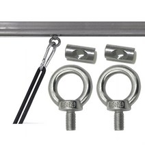 캠핑카 계단 트레일러 카라반 계단 스텝2pcs 6mm 리프팅 아이 너트 패스너 293, 없음