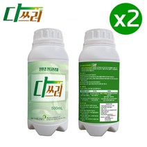 다쓰러 친환경 제초제 특허 잡초제거 잔디관리제 유해동물기피 잡풀제거 500ml 2개입 특허출원 정원 농가 캠핑 학교 공공기관 공원 아파트 군부대, 2개