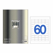 [오피스넥스] 광택라벨60칸100매 LB-3101(바코드용 38.1x19.2mm)