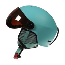 스키 스노우보드 헬멧 고글 일체형 바이저헬멧, 블루