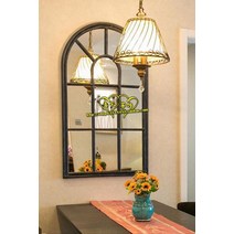 아치형 창문거울 창문형 거울 실내 디자인 빈티지, 브론즈  렌즈