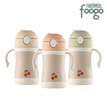 푸고 프리미엄 뉴트럴 유아용 빨대컵 280ml TKFE-280, 뉴트럴그린(GR), 1개