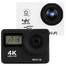 유프로 가성비 와이파이 방수 미니 4k 액션캠 + 추가배터리, 유프로 기본, 화이트, 본품(Micro SD 미포함)