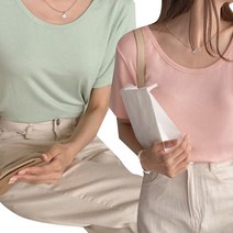 BLANC# 브리즈 뱀부 반팔 티셔츠 2개 SET
