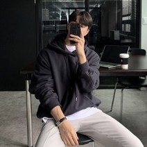 스노우 보드 톨티 후드 가을 신작 스웨터 남성 트렌디 인 오버핏 트렌드 올 매치 솔리드 컬러 긴팔 탑 코트의