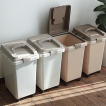 다용도 대용량 쓰레기통 30L 50L 4p세트, 솔보휴지통50L(브라운)4p, SPRg_솔보휴지통50L(브라운)4p