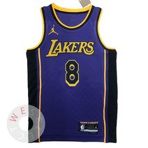NBA 2022-23 LA 레이커스 #8 코비 브라이언트 스윙맨 져지 유니폼 - 스테이트먼트 에디션