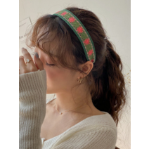 키메라제이 인디언 뜨개 플라워 머리띠 헤어밴드 5color