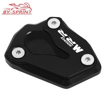 레이저 로고 S1000R 오토바이 CNC 킥 스탠드 사이드 BMW S 2019-2023 용 확장 패드 확대, 18 M1000RR Black