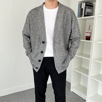 남자 루즈핏 사계절 데일리 무지 니트 가디건(10COLOR)