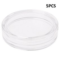 5 개 38.6mm 투명 원형 아크릴 동전 캡슐 보관 상자 홀더 케이스 실버 2 온스 드롭 배송 및 도매, 보여진 바와 같이