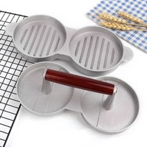 햄버거 패티 누르개 함박스테이크 만들기 스테이크틀 버거 프레스 세트, 압육기개
