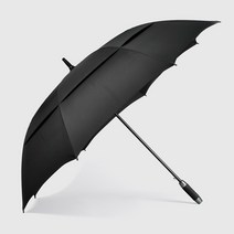 비와눈 골프장우산 75 자동 이중방풍 우산 골프우산, 블랙