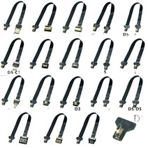 FPC 리본 플랫 HDMI 호환 케이블 D5 FPV HD 90 도 왼쪽 오른쪽 어댑터 20 핀 피치 멀티콥터 항공 사진, 01 D5-A3_04 30cm