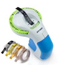 라벨기 라벨프린터 uniplus for dymo labeling machine dymo 12965 manual labeller print 3d embossing label, 8-1팩 프린터-4팩 테이프