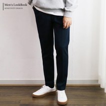 맨즈북 구김방지 융본딩 겨울 남자기모밴딩바지 슬림테이퍼드 슬랙스