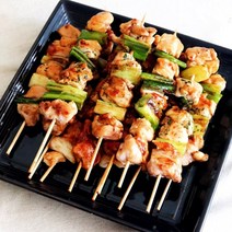 30년전통 대구맛집 염통 / 똥집 / 닭꼬치, 순살 파닭발 꼬치 1팩 - 5꼬치