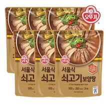[오뚜기] 서울식 쇠고기 보양탕 500gx6개, 없음