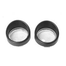 할리데이비슨 커스텀 튜닝 부품 오토바이 바이저 스타일 블링커 베젤 턴 시그널 라이트 렌즈 트림 커버 다이나 스트리트 글라이드 팻 보이 소프테일 투어링용 2X, 4.블랙 클리어 렌즈