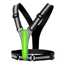 LED조끼 신호수조끼 X반도 형광조끼 안전형광 야간ledLED 러닝 기어 360 가시성 경량 반사 조끼 USB 충전, 01 Black