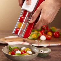방울토마토 자르기 미니토마토 커터 샐러드용 커터기 메추리알 슬라이서, 토마토슬라이서/Daom1804