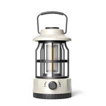 아름조이 초경량 레트로 LED 캠핑랜턴, 아이보리
