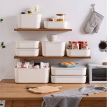 리빙박스 다용도 수납 정리함 수납박스 신박한정리 팬트리 펜트리 트롤리 수납함, 수납형, L, 1개