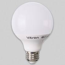 비츠온 LED 10W 볼구 G80 주광색 전구색, 1개