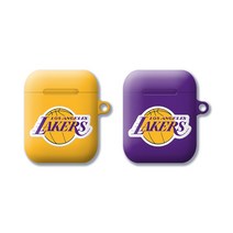 [와우박스] LA 레이커스 엠블럼 주문제작 에어팟 버즈 라이브 하드 케이스, 유광 하드케이스, 에어팟(1세대/2세대)